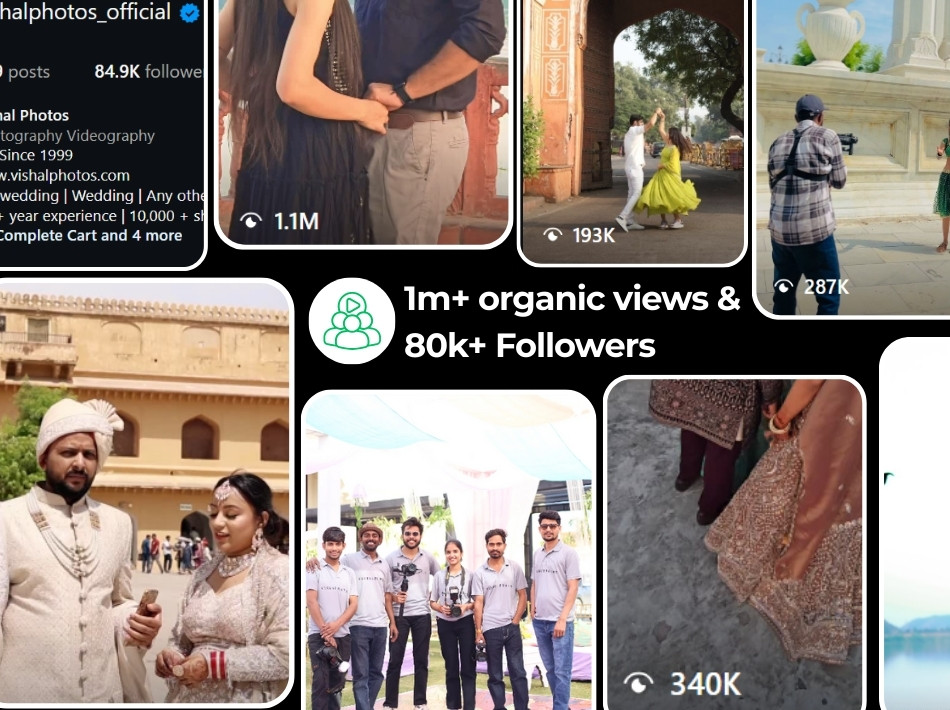 Vishal Photos social media marketing project in Jaipur by AdMediaX